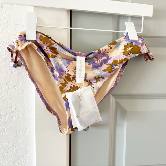 NWT Zimmermann Violet Ring Floral Bikini Bottoms - Picture 4 of 7